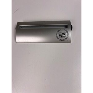 Cadillac Silver Metal Business‎ Card Holder Desk Accessory Laurel Wreath Crest